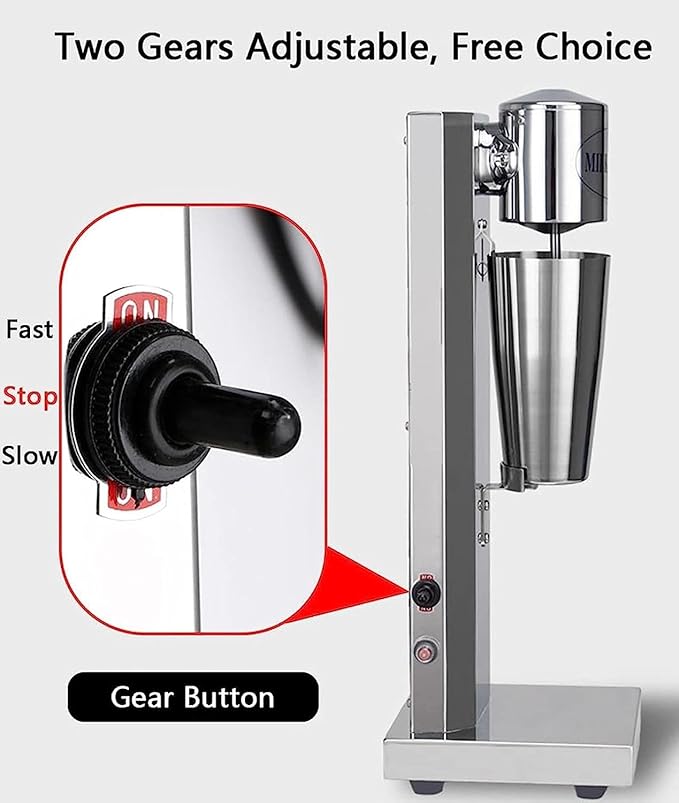 Milkshake MakerBlenders Commercial Single Head Drink Mixer Electric Stainless Steel Milkshake Maker with 800Ml Cup for Smoothie Milk Ice Cream
