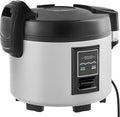 60-Cup Large Rice Cooker - 14 Qt Capacity &amp 12H Keep Warm 3D Heating Technology &amp Non-Stick Inner Pot Easy to Clean Aluminum Commercial Rice Maker for Restaurant and Family Gatherings