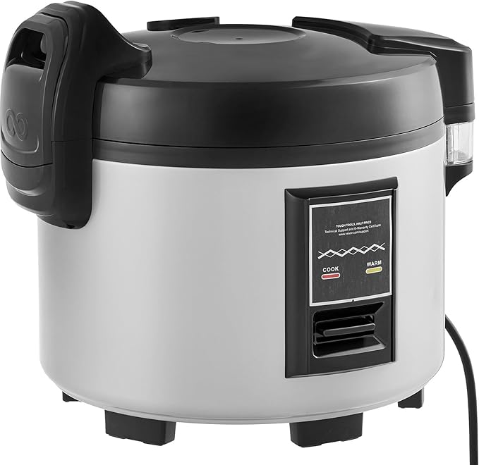60-Cup Large Rice Cooker - 14 Qt Capacity &amp 12H Keep Warm 3D Heating Technology &amp Non-Stick Inner Pot Easy to Clean Aluminum Commercial Rice Maker for Restaurant and Family Gatherings
