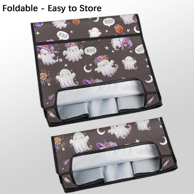 cfpolar Kitchen Aid Mixer Cover Compatible with 6-8 Quarts Halloween Cute Ghosts Stand Mixer Cover Kitchen Aid Mixers Accessories Appliance Organizer Bag Dust Covers with Zipper Pocket