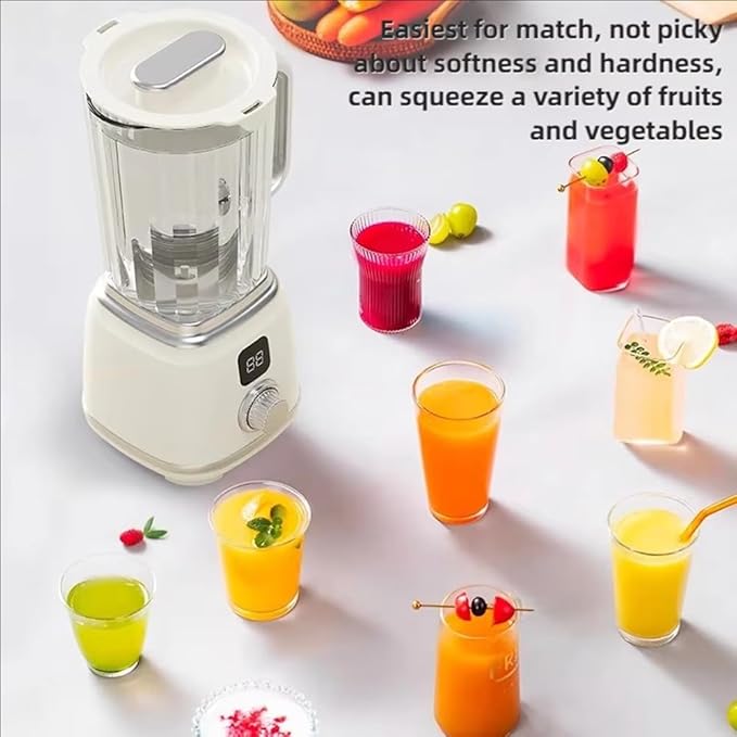 Aboiled Multifunctional Juicer Blender with 10 Blades - 3000mAh Portable Ice Crusher for Smoothies Juices and More - White(White)