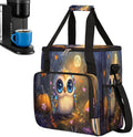 Cartoon Owl Pumpkin Butterfly Coffee Maker Carring Bag Travel Carrying Storage Tote Bag Compatible with Keurig K-Mini or K-Mini Plus Portable Single Serve Coffee Brewer Case with Pockets