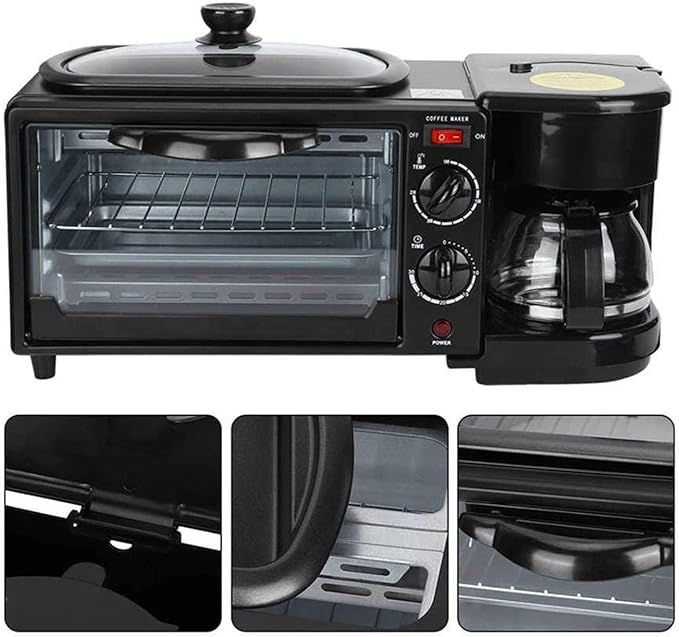 Oven Premium Convection Halogen Oven Cooker Toaster Oven Electric Frying Pan Coffee Maker Multifunction 3 In1 Easy to Clean Useful