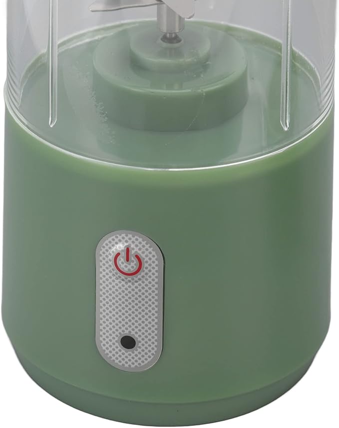 300ML Cup Blender Portable Blender Cup USB Charging Wireless Electric Blender Mini Personal Blender with Stainless Steel Blad for Mixing for Travel(Green)