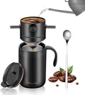 OARSE 16oz Camping Coffee Maker Pour Over Coffee Maker SetCamp Pour Over SetPortable Coffee Kit for Travel Camping Offices Backpacking