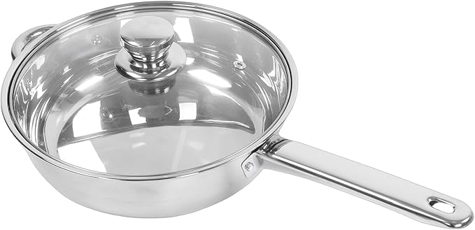 Pissente 15Pcs Stainless Steel Cookware Set Kitchen Cooking Essentials with Lids High Temperature Cookware Ideal for Everyday Use