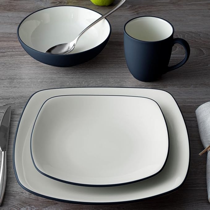 Noritake Colorwave Navy 4-Piece Square Place Setting Service for 1