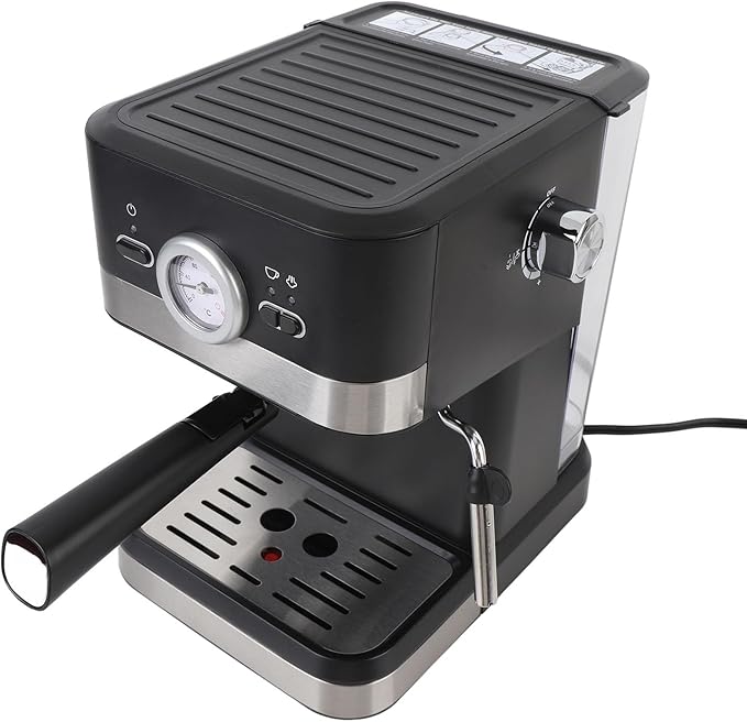 TARSHYRY 20Bar Coffee Machine Electric Coffee Maker with Milk Frother Steam Wand Milk Frother Steam Wand for Latte 1.5L Water Tank for Cappuccino Latte Making (US Plug 110V)
