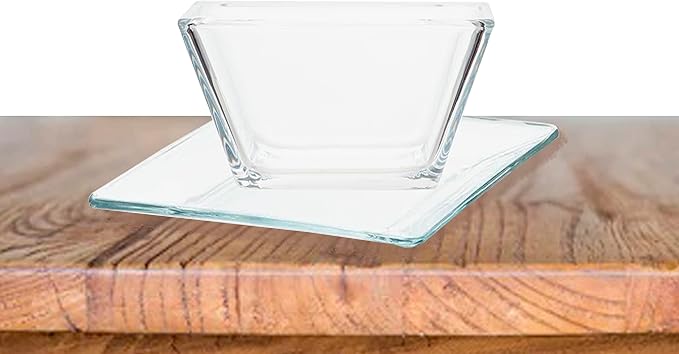 SEDLAV Square Clear Glass Dinnerware Set (12 Pieces)