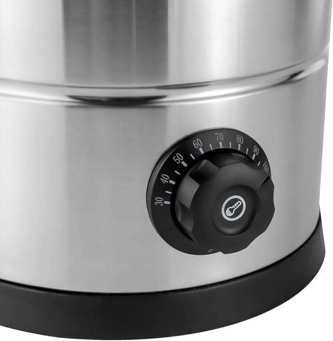 50-Cup 8 L Percolate Coffee Urn110V 1KW Commercial Grade Stainless Steel Coffee Maker Hot Water UrnHot Coffee Dispenser for HomeOfficeWedding PartyBuffet Catering (8 L)
