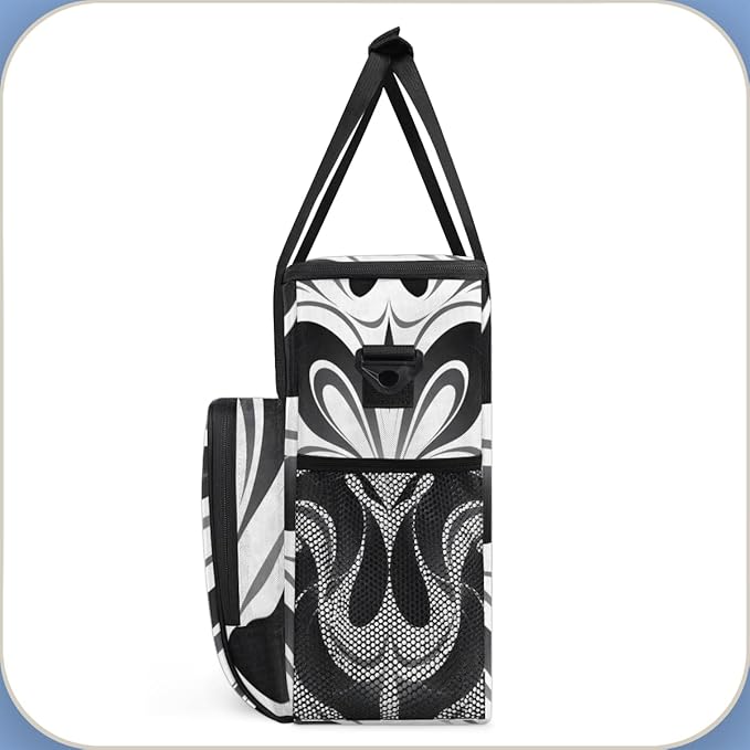 Halloween Bat Coffee Maker Carrying Bag Magic Bat Travel Storage Bag Compatible with K-Mini or K-Mini Plus Single Serve Coffee Brewer Carrying Case with Multiple Pockets &amp Shoulder Strap