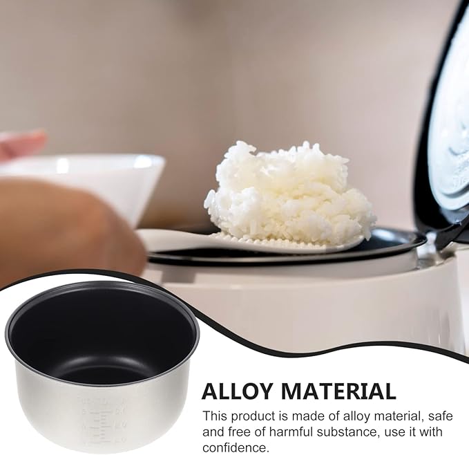 Cabilock Rice Cooker Inner Pot Replace Liner Stainless Steel Cooker Random Style