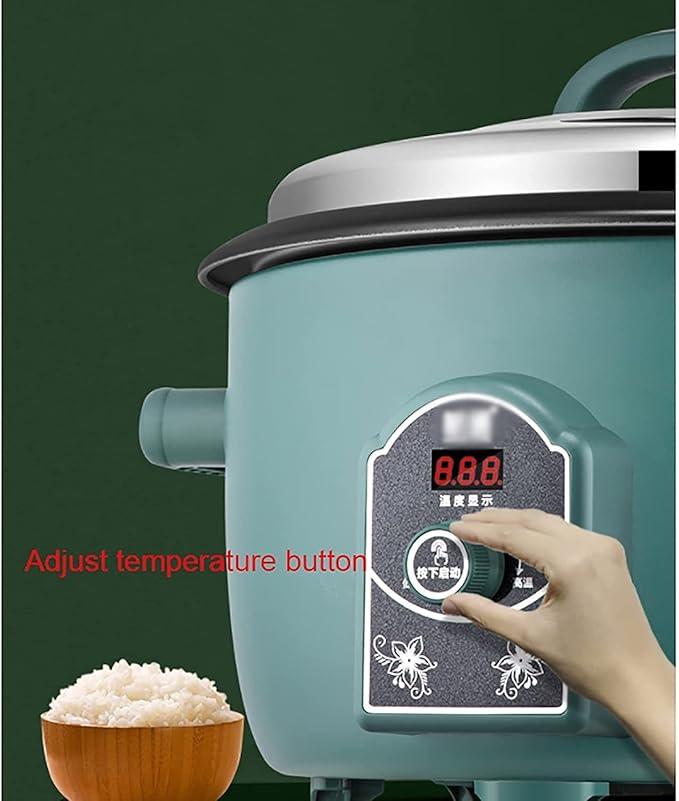 Rice Cooker Household/Commercial Adjustable Temperature Canteen Restaurant Large Insulation Rice Cooker for 8-30 People (8L) ()