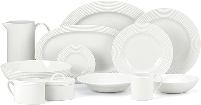 kate spade new york Wickford Tidbit Plate 1-Piece Side Plate Service for 1 White 6-inch Diameter