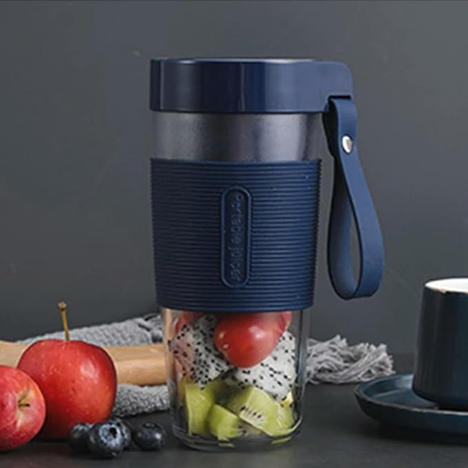7.4V Portable Blender Personal Blender for Smoothies and Shakesr with Rechargeable USB for Kitchen TravelBlue