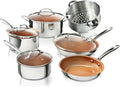 For Stainless Steel Nonstick 10Piece Cookware Set