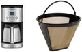 Cuisinart DCC-3400 12-Cup Programmable Thermal Coffeemaker Stainless Steel &amp Cuisinart GTF Gold Tone Filter