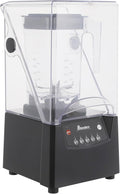 0.48Gal Large Capacity Professional Commercial Blender 2600W Juice Smoothie Machine with Stainless Steel Blade Soundproof Shield for Smoothies Ice Crush Frozen Drinks Self-Cleaning