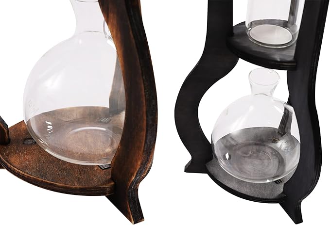 DNYSYSJ Iced Coffee Cold Brew Drip Tower 600ml Coffee Maker Ice Coffee Machine 6-8 Cup (Grey)