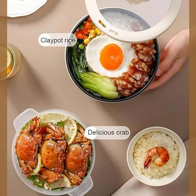 Smart Mini Rice Cooker Multi-Function Cooker Mini Hot Pot Rice Cooker Portable Mini Rice CookerLight Green