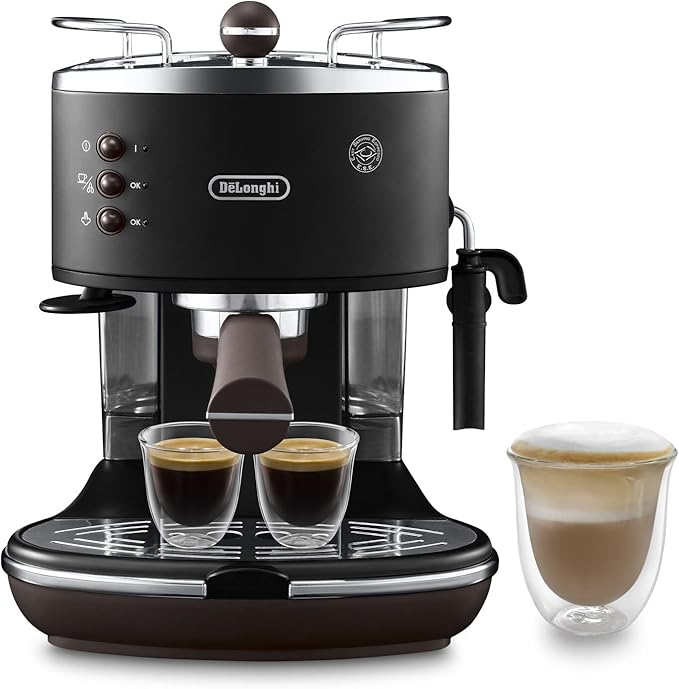 Delonghi 15-Bar Pump Espresso Maker Coffee Machine 220V (Not for USA-European Cord) Medium Beige