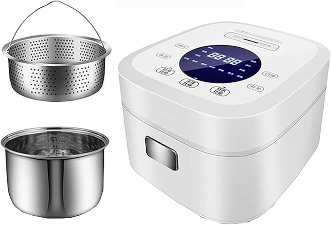 Low-Sugar Rice Cooker Household Multi-Function Rice Cooker 304 Stainless Steel Liner Rice Soup Separated(5L(A)) ()