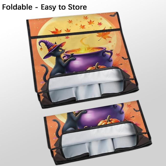 cfpolar Kitchen Aid Mixer Cover Compatible with 6-8 Quarts Halloween Black Cat Crucible Stand Mixer Cover Kitchen Aid Mixers Accessories Appliance Organizer Bag Dust Covers with Zipper Pocket