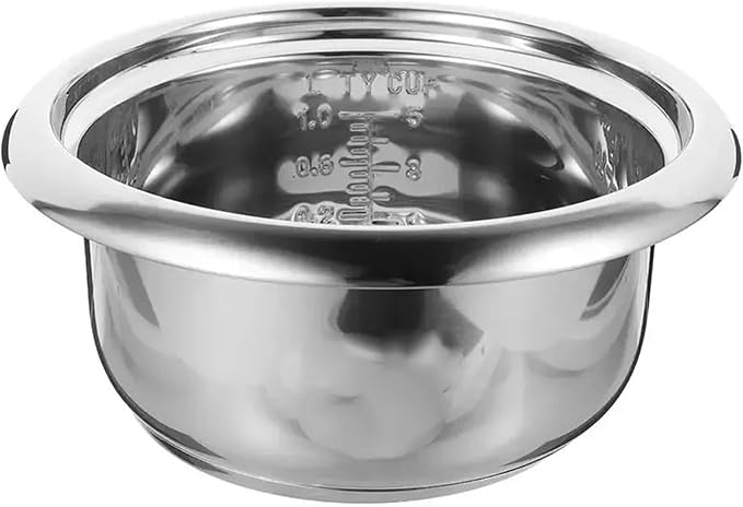 Compatible For 1pc Cooker Inner Pot Large Capacity Rice Stainless Steel Round Cake Baking Cooking 3L/2L(3L 500W)