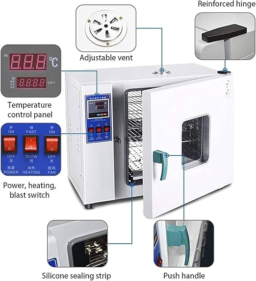 Electric Constant Temperature Oven 15L/42L Lab Drying and Heating Oven220V/RT+5-300℃ Oven Industrial Dryer(15L)