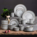 Dinnerware Set Dinnerware Sets 38-Piece Dinnerware Sets Chip Resistant Dishwasher Safe Fine Porcelain Plate And Bowl Sets For 4 5 6 People