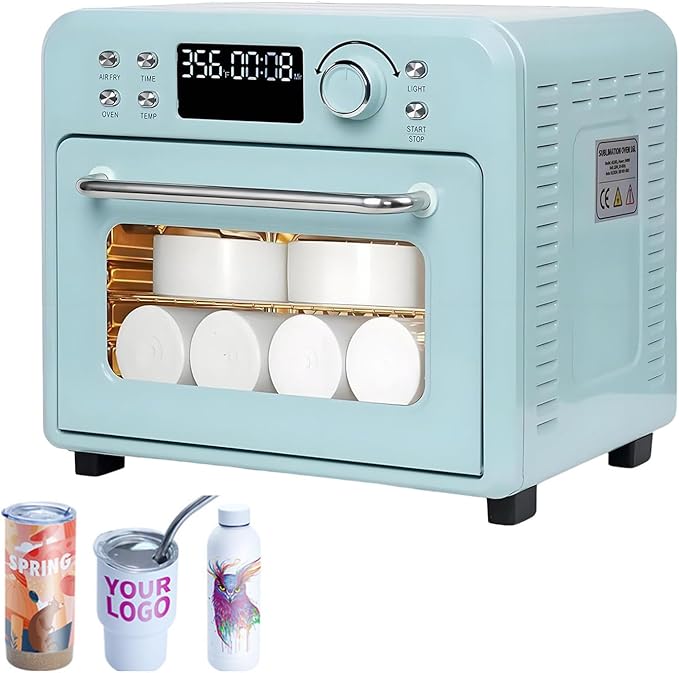 Lightweight Convection Sublimation Oven - 360° HeatingRapid HeatingIntuitive Operationfor Mugs Glasses Water Bottles Bulk Printing in Blank Spaces 16L