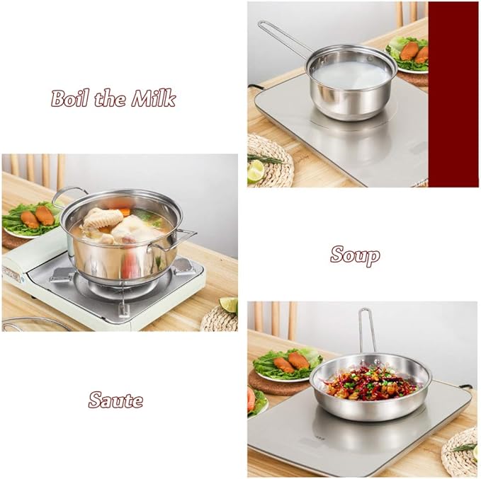 Pots and Pans Sets Pots and Pans3 Piece Non Stick Cookware SetsStainless Steel Cooking Pans Set