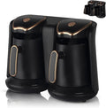 1200W Electric Turkish Coffee Maker Portable Hot Beverage Machine Brews 8 Cups Anti-Overflow &amp Anti-Dry Burn Perfect for Greek Coffee Lovers Fast Brewing