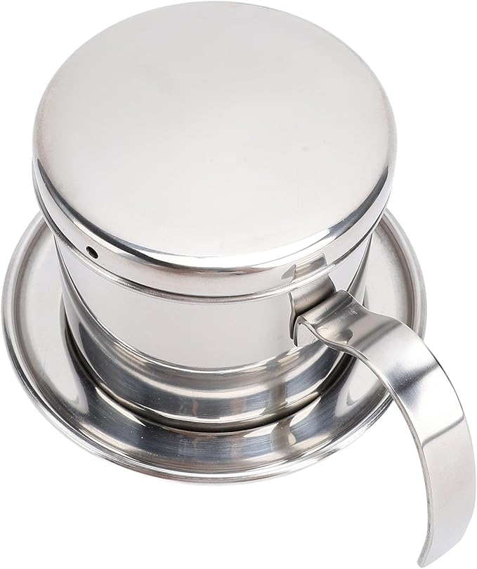 SUNGOOYUE Portable Stainless Steel Drip Maker with Vietnamese Coffee Filter Handcrafted Manual Brewing for Coffee Connoisseurs 200ml Capacity