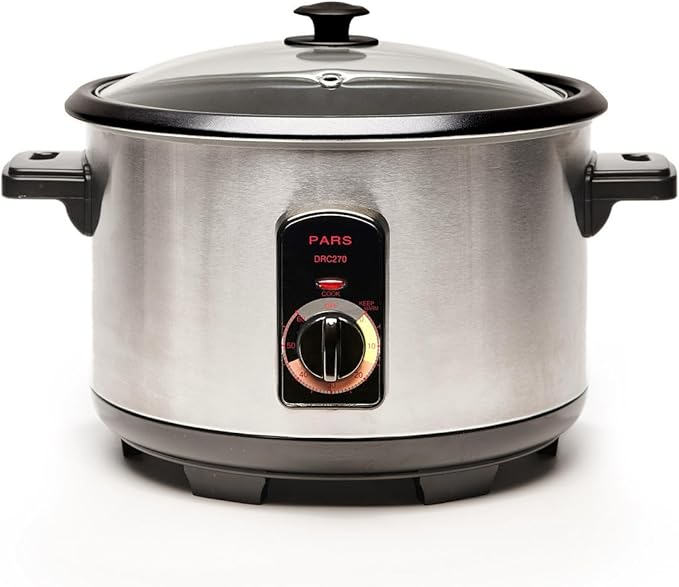 Pars Automatic Persian Rice Cooker - Tahdig Rice Maker Perfect Rice Crust 25 Cup