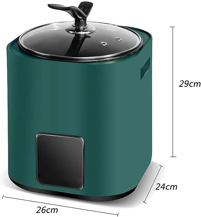 Commercial Fully Automatic Pearl Pot9L Milk Tea Boba Pot CookerMilk Tea Pearl Maker1300W Tapioca Boba Pearl Rice Pot Cooker for Milk Tea ShopIntelligent Temperature Control (Green)