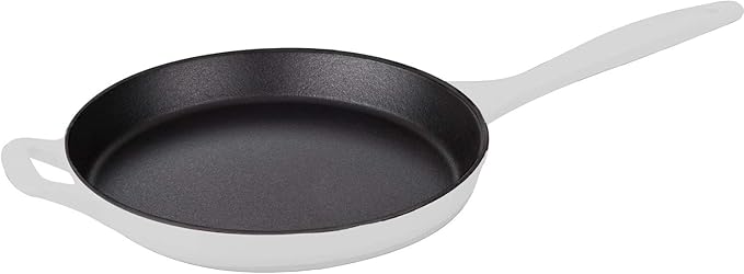 La Cuisine LC 2680 5 Piece Enameled Cast Iron Round Casserole Cookware Set White
