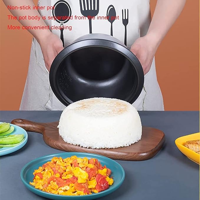 Rice Cooker with Steamer Smart Insulation Mini Electric Cooker Household Multifunctional Non-Stick Cookware (6L)