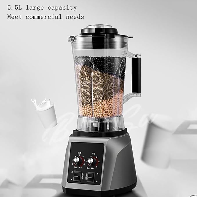 Professional-Grade 2200W Blender: 5.5L High-Capacity Multi-Function Kitchen Powerhouse with Noise Reduction