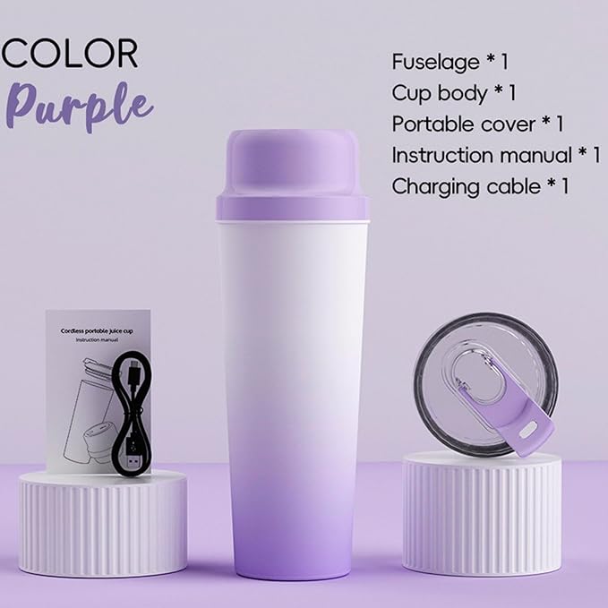Portable Blender Personal Blender for Shakes and purees with 20 Blades Ideal for Travel Sport Office Camping and Outgoing