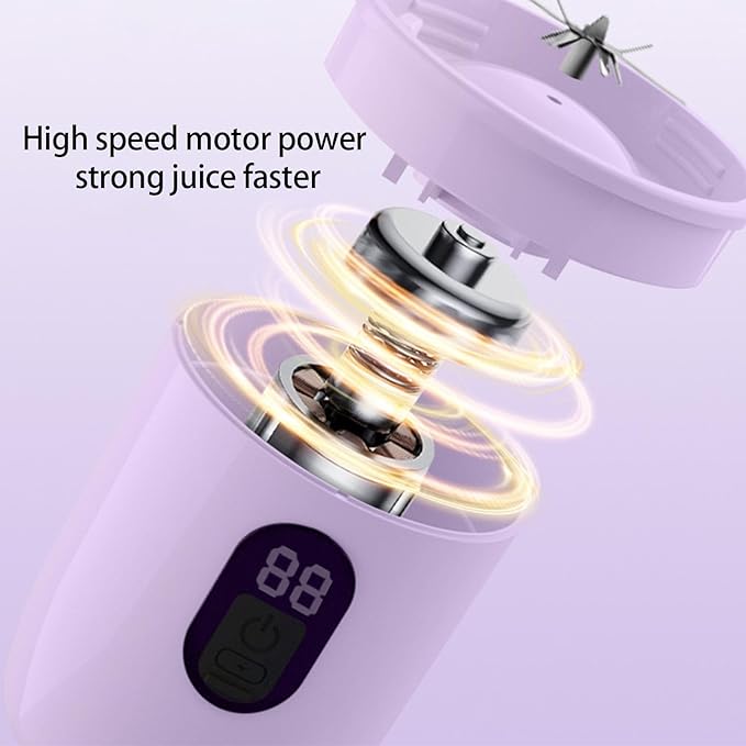 500ml Portable Shakes Maker USB Rechargeable Juicer Blenders Juicing Cup with Powerful Motor for Home and Gym Use Blenders