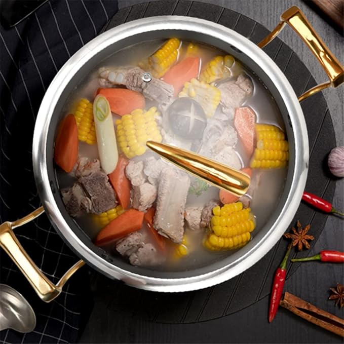 Cookware Set Soup Pot Milk Pot Frying Pan Steamer Pot Double Boilers Cooking Pot Set Kitchen Non-Stick Pan Saucepan