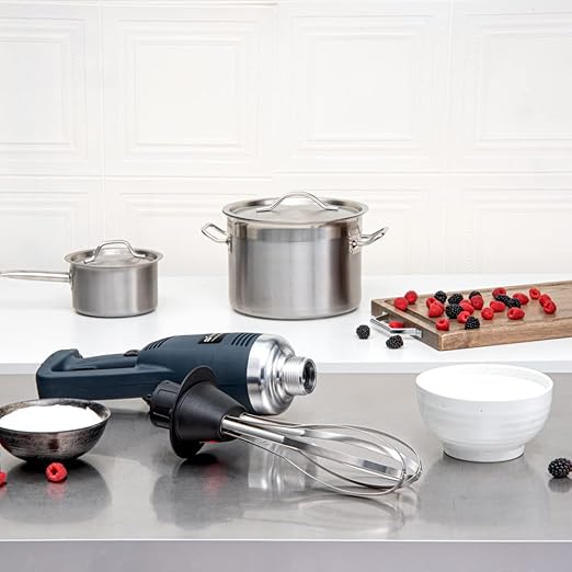 Restaurantware-ATTACHMENT ONLY: Hi Tek 10 Inch Immersion Blender Whisk 1 Dishwashable Blending Whisk - Blender Sold Separately Durable Stainless Steel Whisks Blenders Attachment