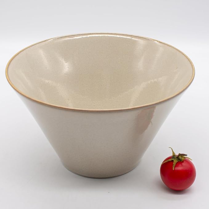 Aito Aito Seisakusho Natural Color Dinnerware Set Dishwasher-Safe Microwave Safe Ramen Donburi Large Diameter Approximately 6.7 x Depth 3.7 inches (17 x 9.4 cm) Mino Ware Stylish Bowl Plate