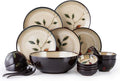 Ceramics Dinnerware Set with 18-PieceBowl/Dish/Spoon|Dinner SetsLeaf Pattern Porcelain Combination Set