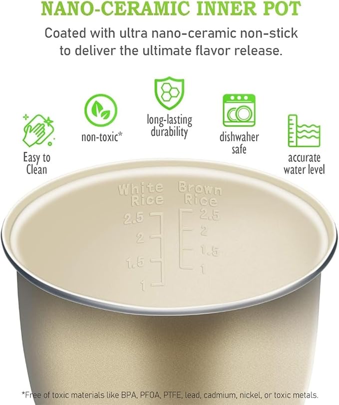 GRFIT Mini Rice Cooker 2.5 Cups(Uncooked) Ceramic Coating Portable Cooker 1.2L Travel Small for 1-3 People jinyi2016SHOP-1998