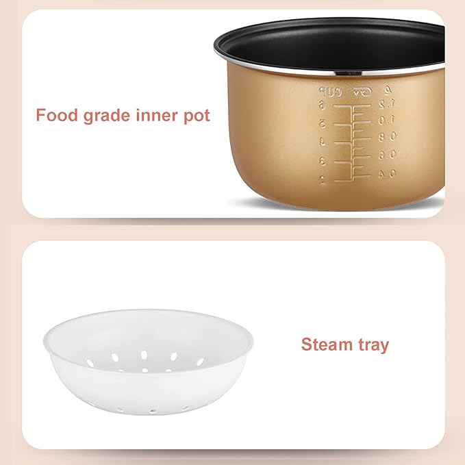 Rice Cooker Rice Cooker And Steamer Multi Cooker 2L With Keep-Warm Function For 1-3 People