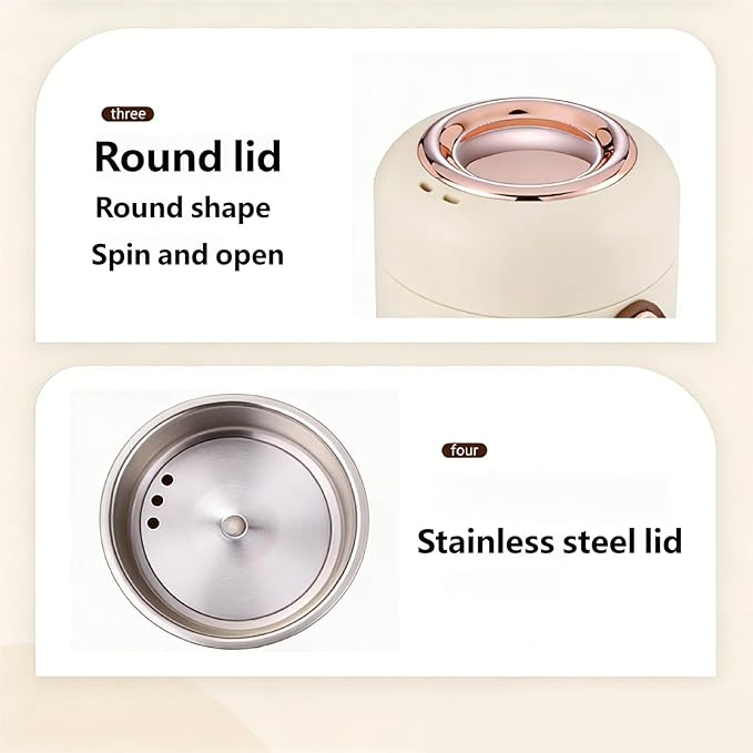 Electric Stew Pots Portable Soup Insulation Bucket Rice Cooker for Cooking Keeping Warm Easy to Use Electric Stew Pot