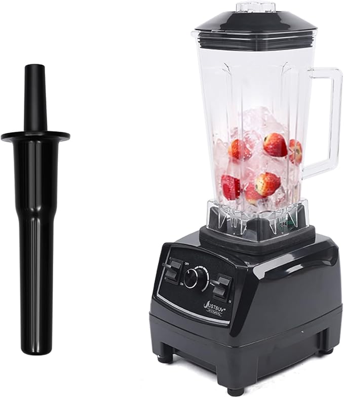 Heavy Duty Household Grade Smoothie JuicerAdjustable Speed Countertop Smoothie MixerLow Noise Self-cleaning Blender 24000-26000rpm 2L/68oz (Black)
