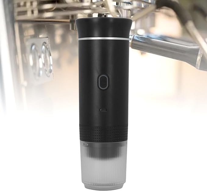 Portable Electric Coffee Machine 3 in 1 Portable Coffee Maker 15 Bar Pressure Rechargeable Battery Heating Water for Camping Driving Home and Office